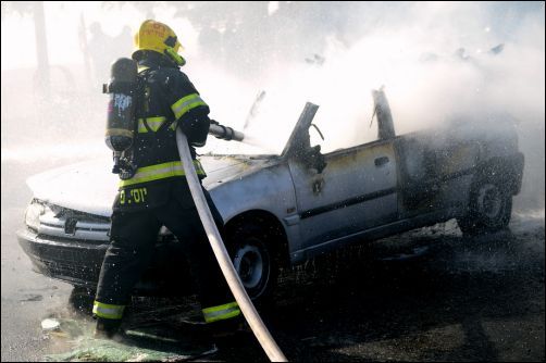 Israeli firefighter