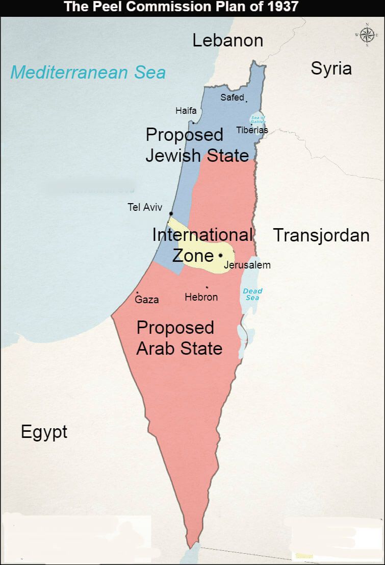 Peel Commission Map