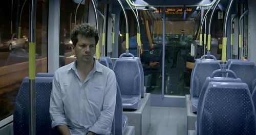 Adam Wishart on the Jerusalem Light Rail (screenshot: BBC Panorama)