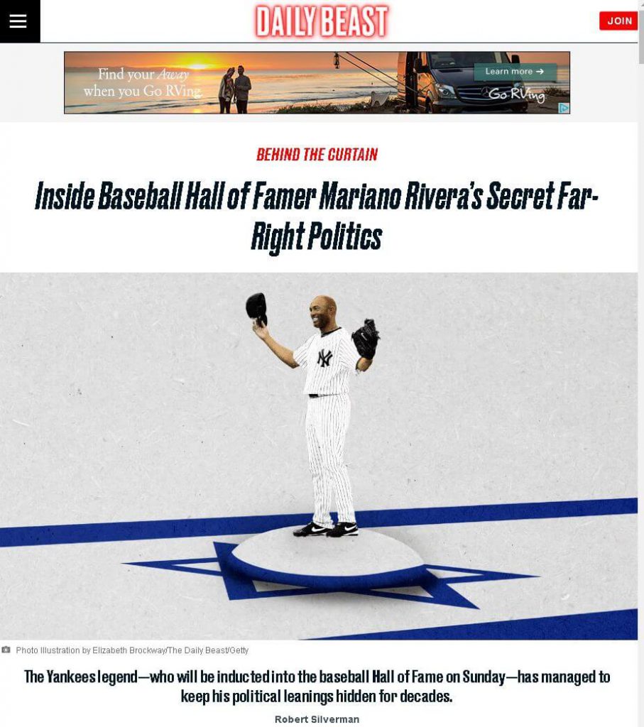 Rabbis elect Yankees pitcher Mariano Rivera as Man of the Year - Jewish  Telegraphic Agency