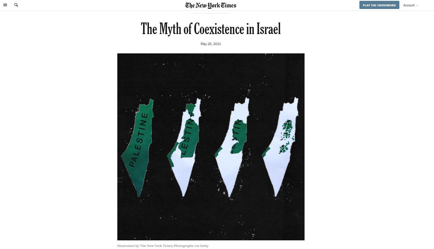 The maps were featured on the New York Times website in May 2021