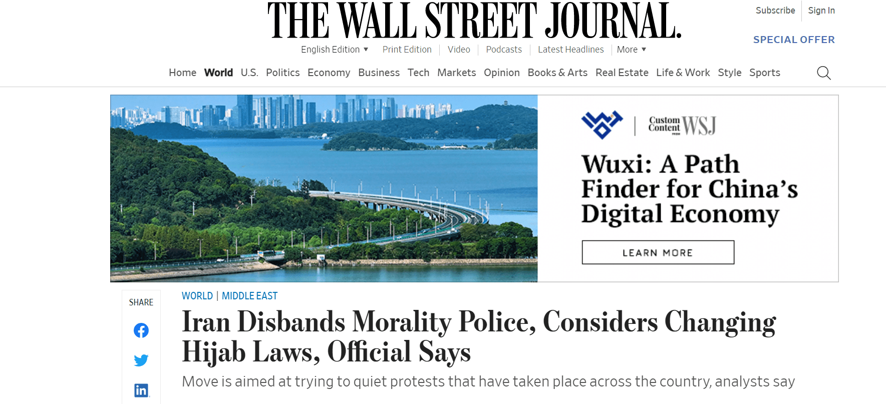 Morality Police - Wall Street Journal