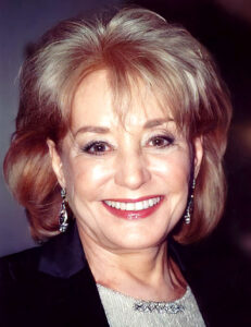 Barbara Walters: Joelphotofix via Wikimedia Commons