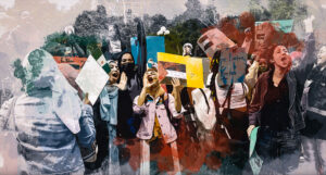 Pro-Palestinian protests at Ivy league colleges in America Photo credit: Andrew Lichtenstein/Corbis via Getty Images