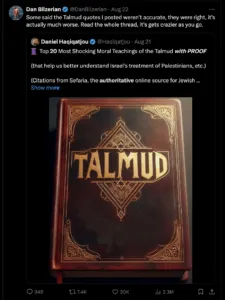 Bilzerian fake Talmud quotes 