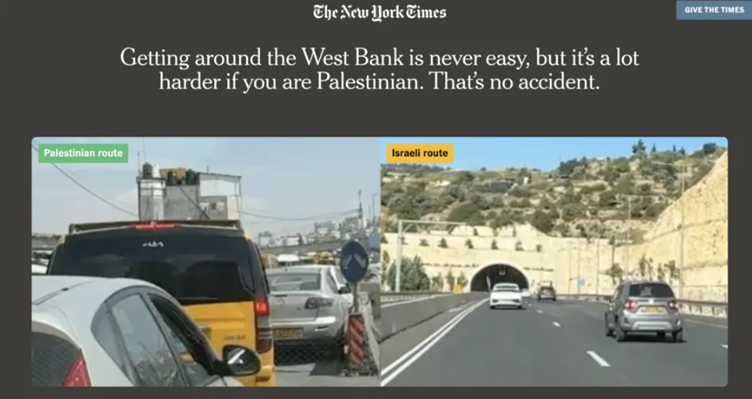 Apartheid Roads New York Times