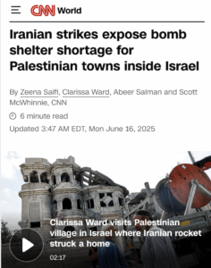 CNN Clarissa Ward in Tamra after Iranian ballistic missile strike