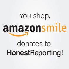 You shop Amazon Smile donates to HonestReporting!